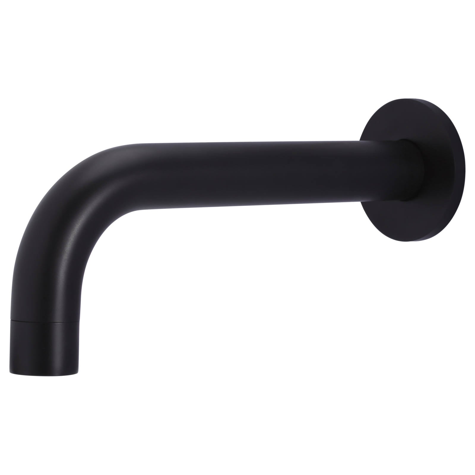 Universal Round Curved Spout, Matte Black