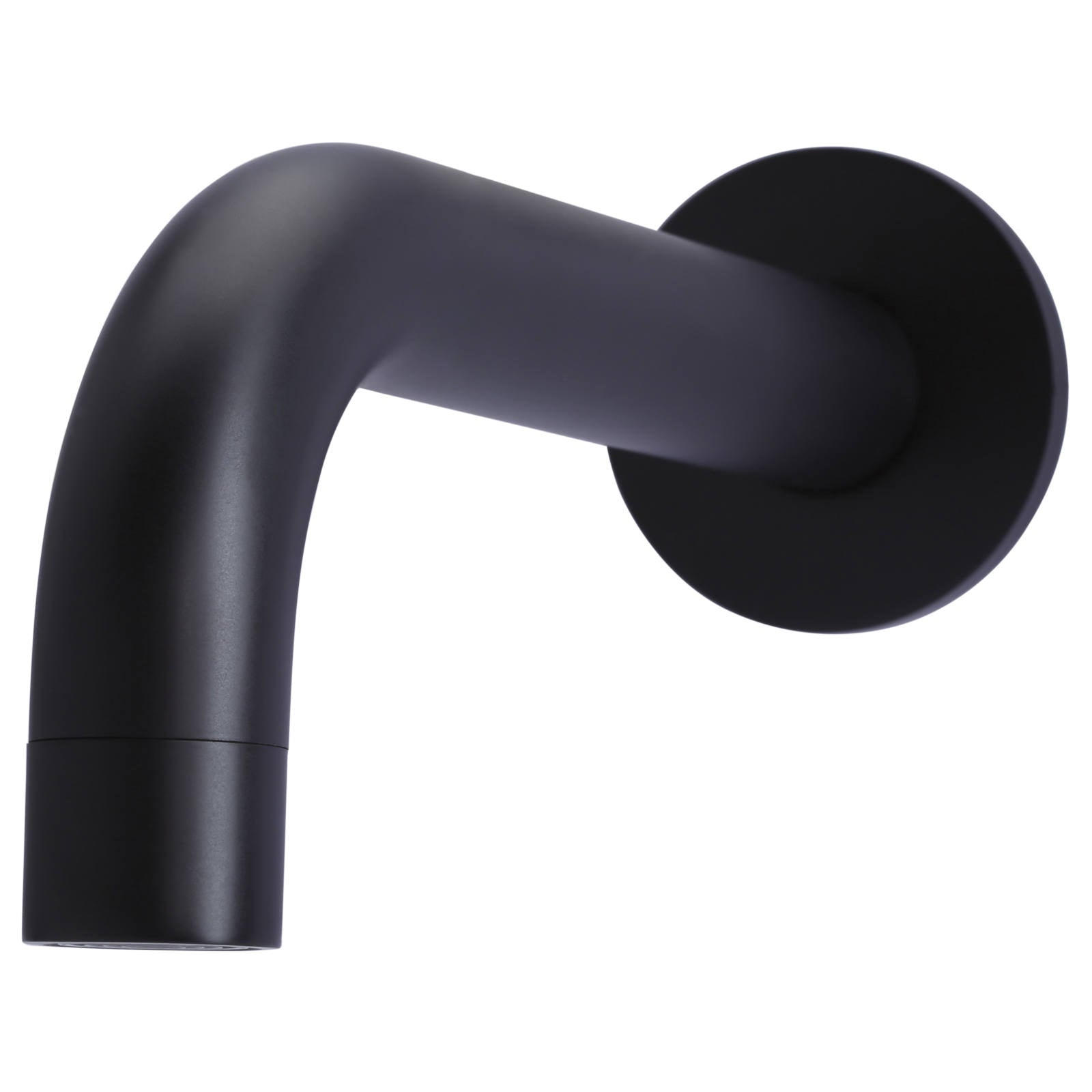 Universal Round Curved Spout, Matte Black