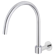 Round High-Rise Swivel Wall Spout, Polished Chrome