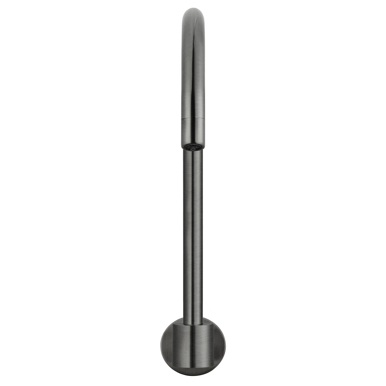 Round High-Rise Swivel Wall Spout, Shadow