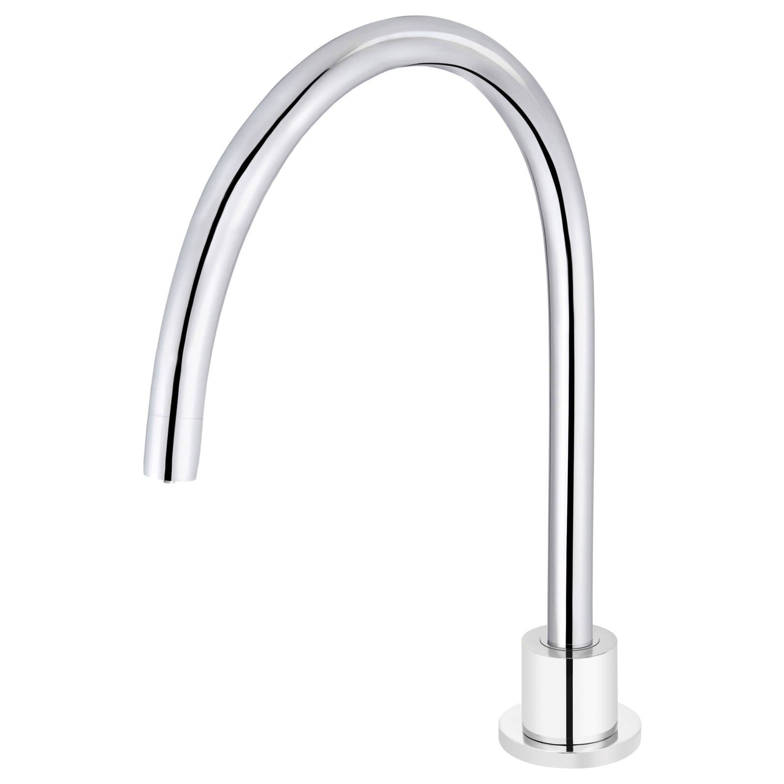 Round High-Rise Swivel Hob Spout, Polished Chrome