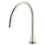 Round High-Rise Swivel Hob Spout, PVD Brushed Nickel