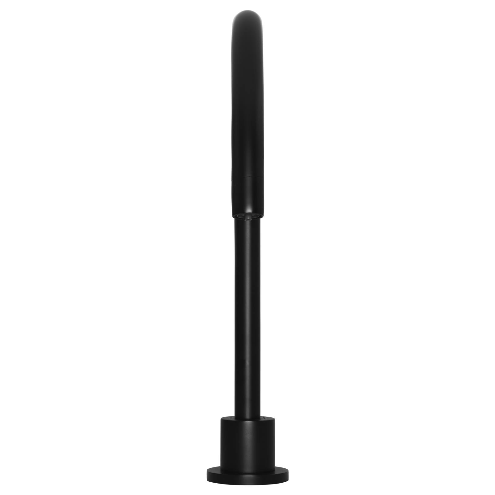 Round High-Rise Swivel Hob Spout, Matte Black