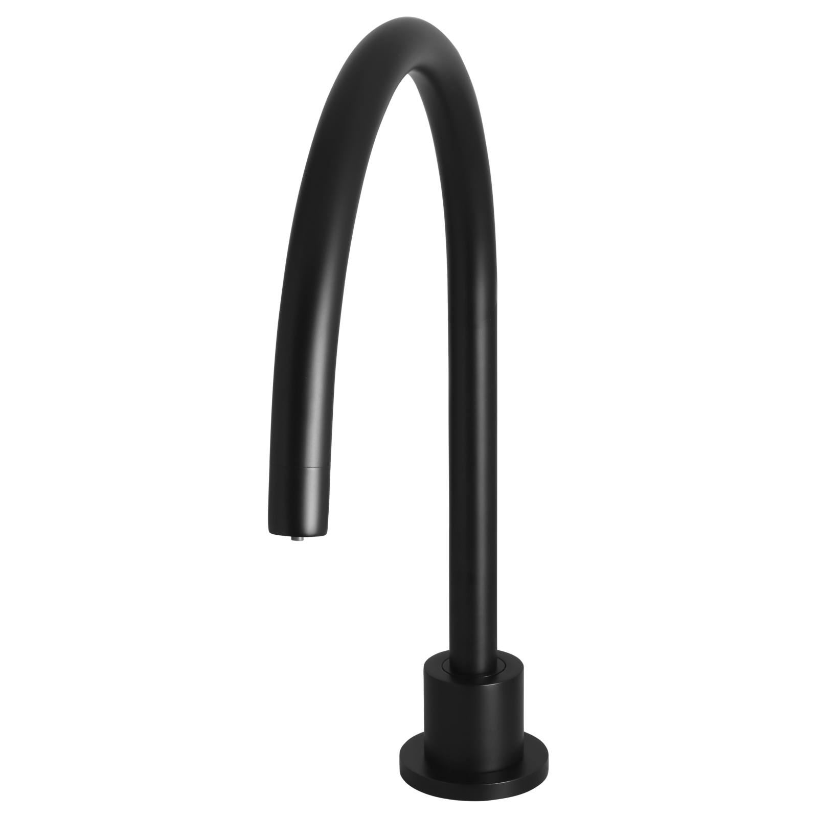 Round High-Rise Swivel Hob Spout, Matte Black