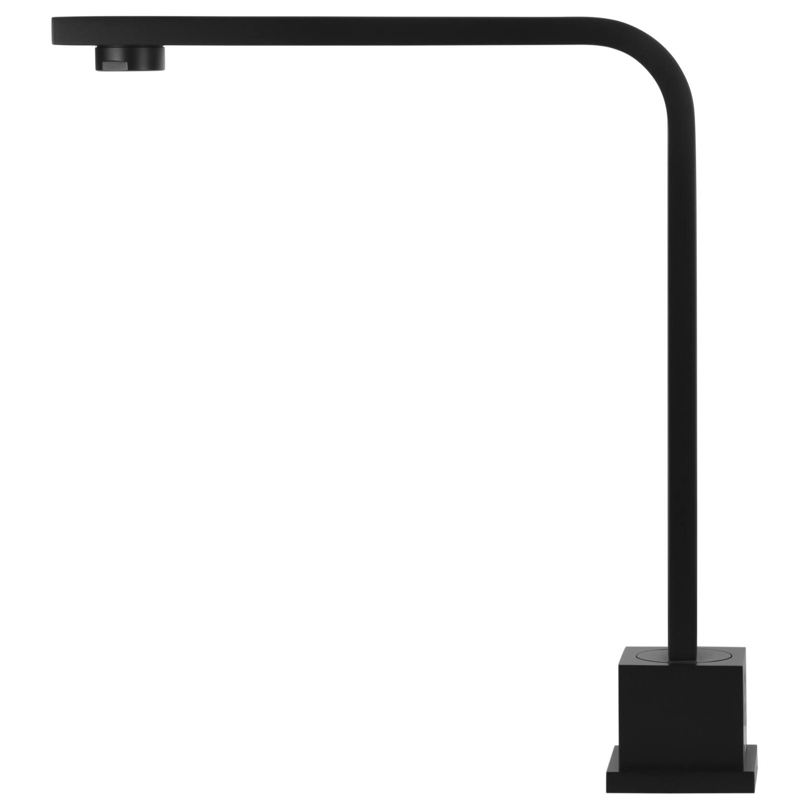 Square High-Rise Swivel Hob Spout, Matte Black