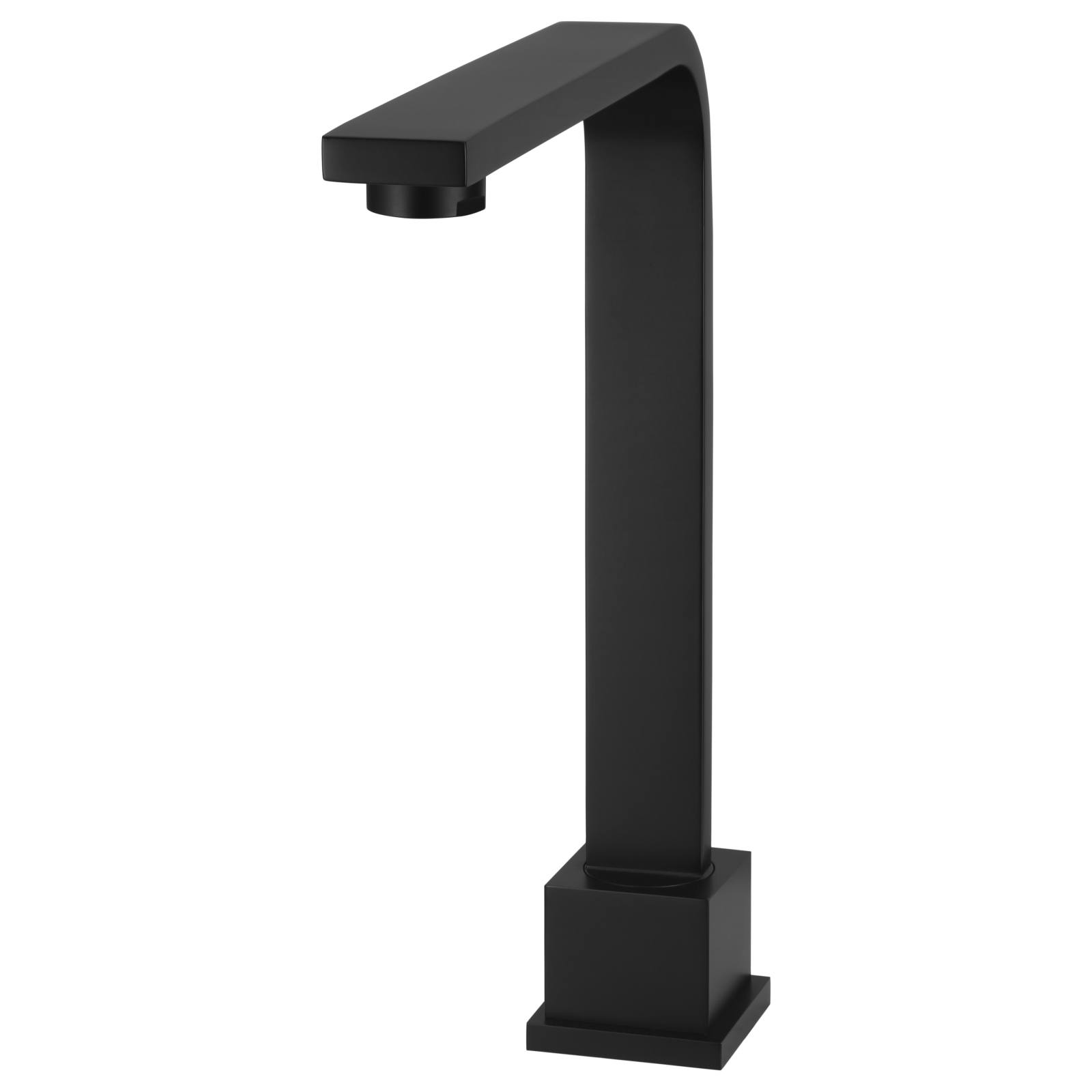 Square High-Rise Swivel Hob Spout, Matte Black