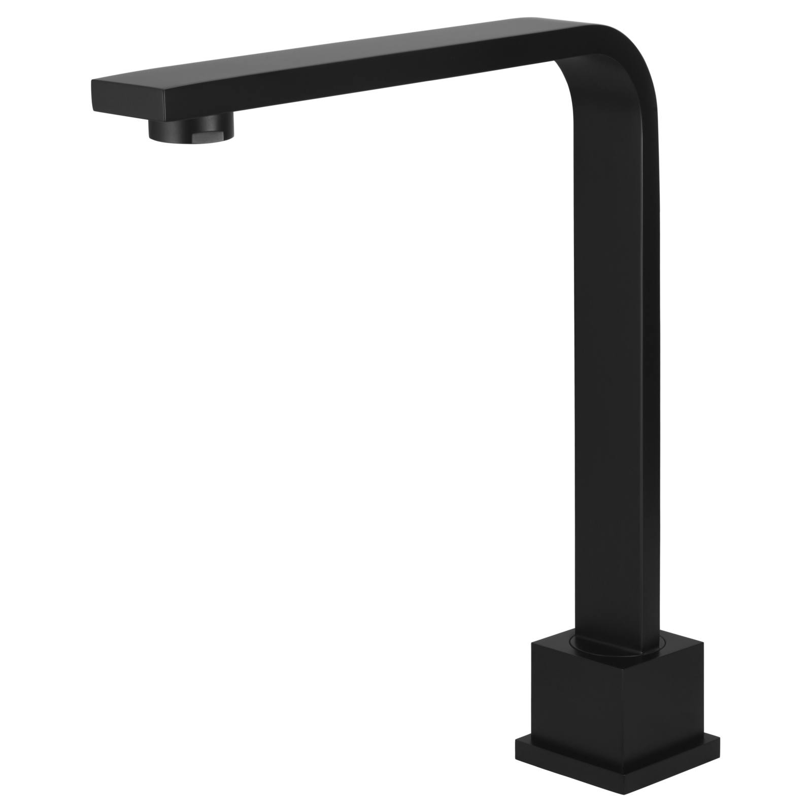 Square High-Rise Swivel Hob Spout, Matte Black