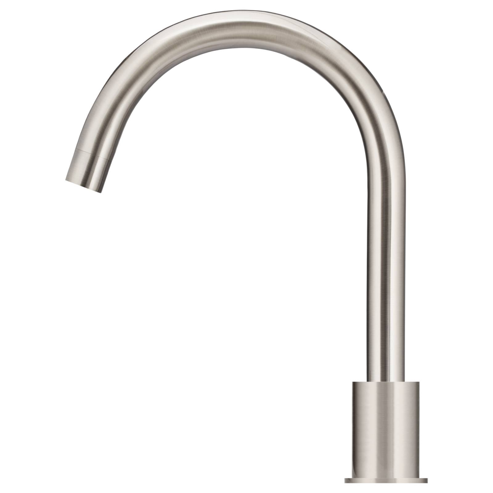Round Hob Mounted Swivel Spout, Brushed Nickel