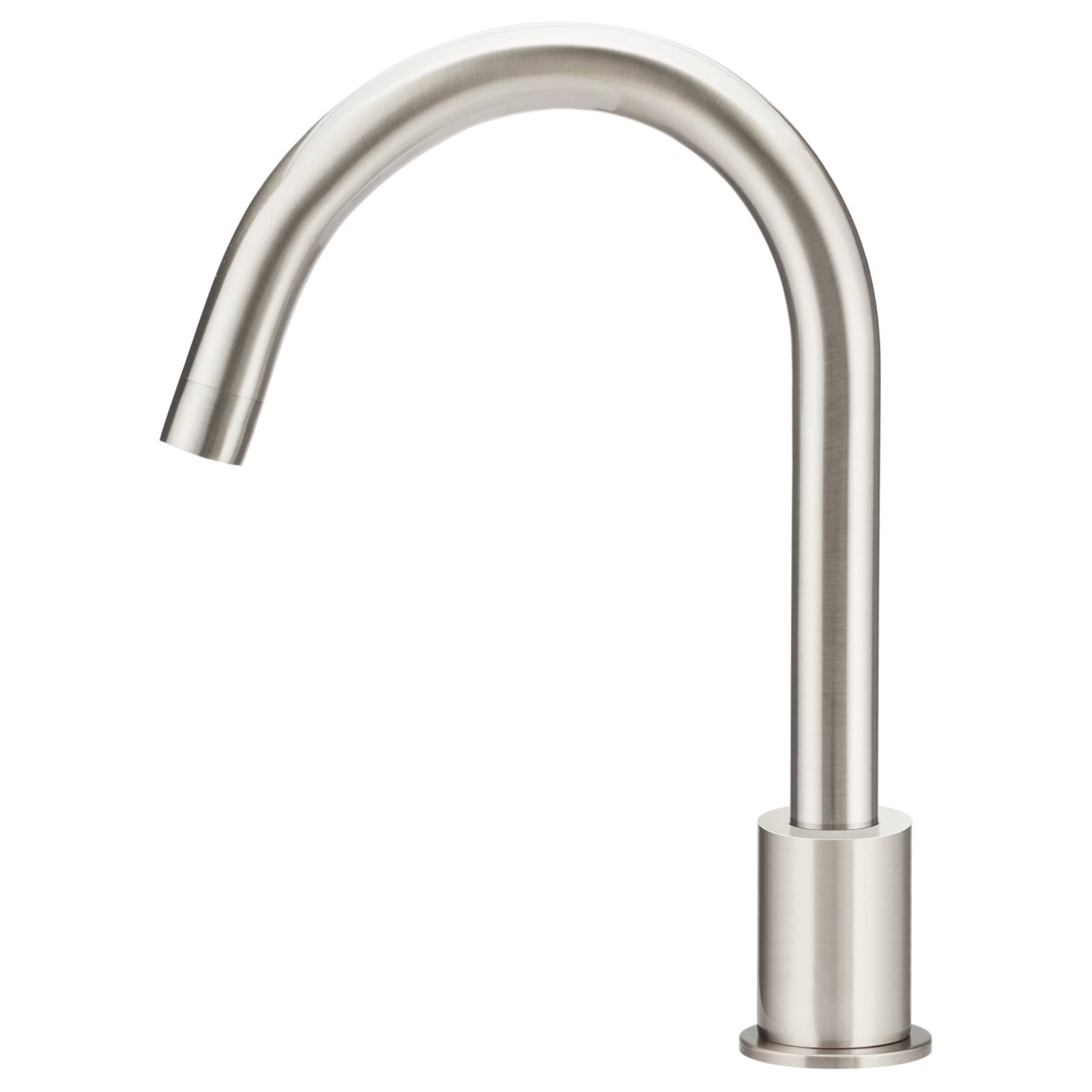 Round Hob Mounted Swivel Spout, Brushed Nickel