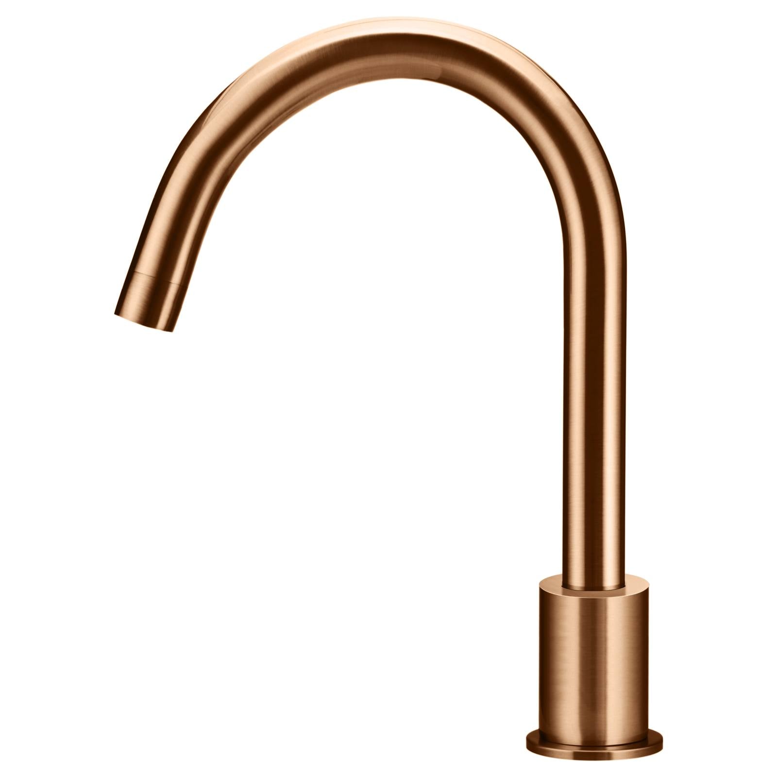 Round Deck Mounted Spout, Lustre Bronze