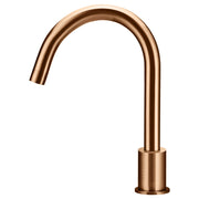 Round Deck Mounted Spout, Lustre Bronze