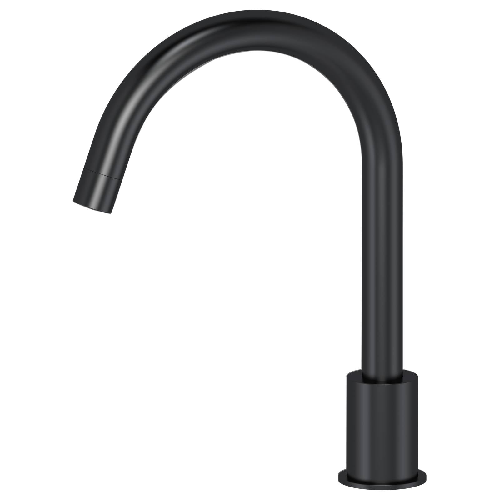 Round Hob Mounted Swivel Spout, Matte Black