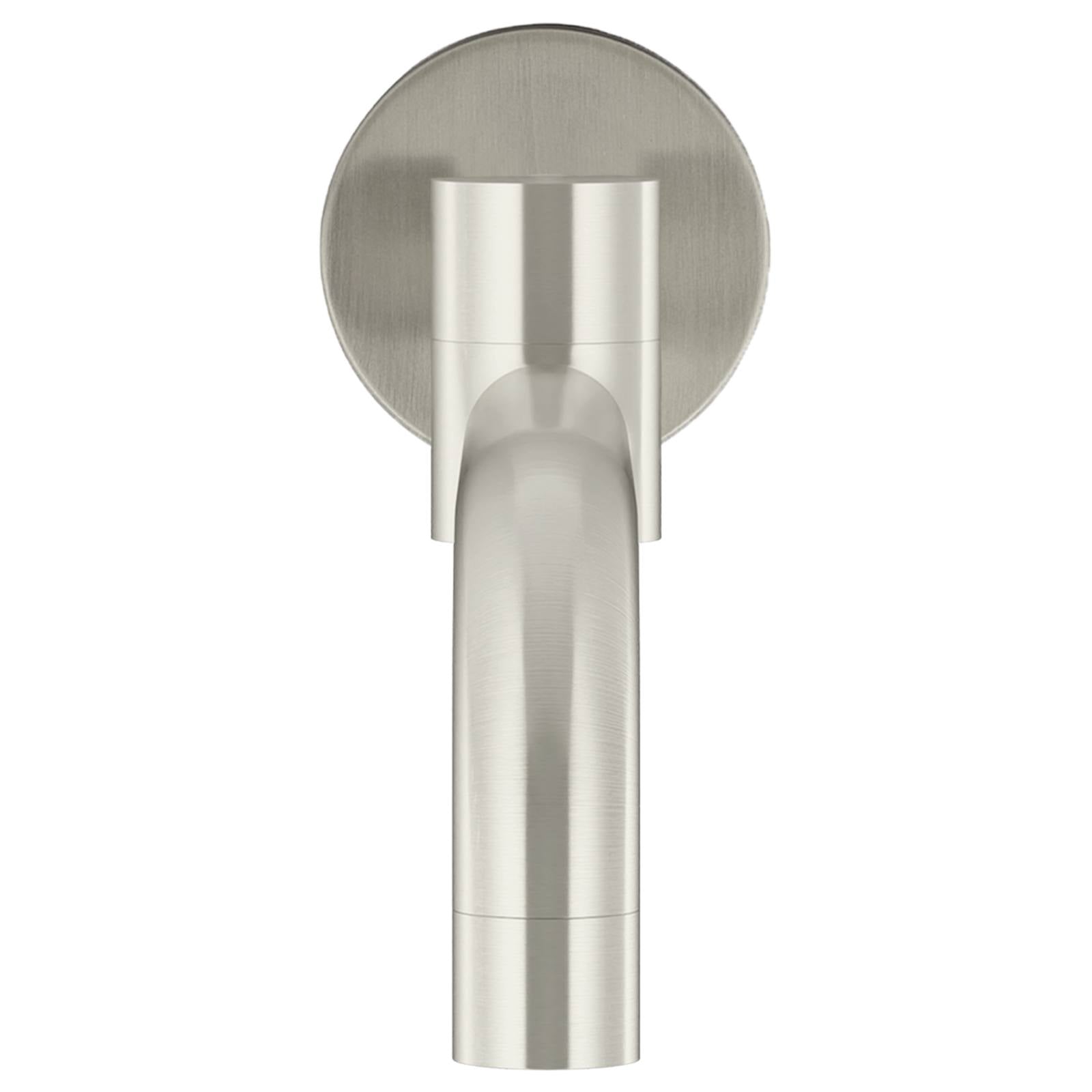 Round Swivel Wall Spout, Brushed Nickel