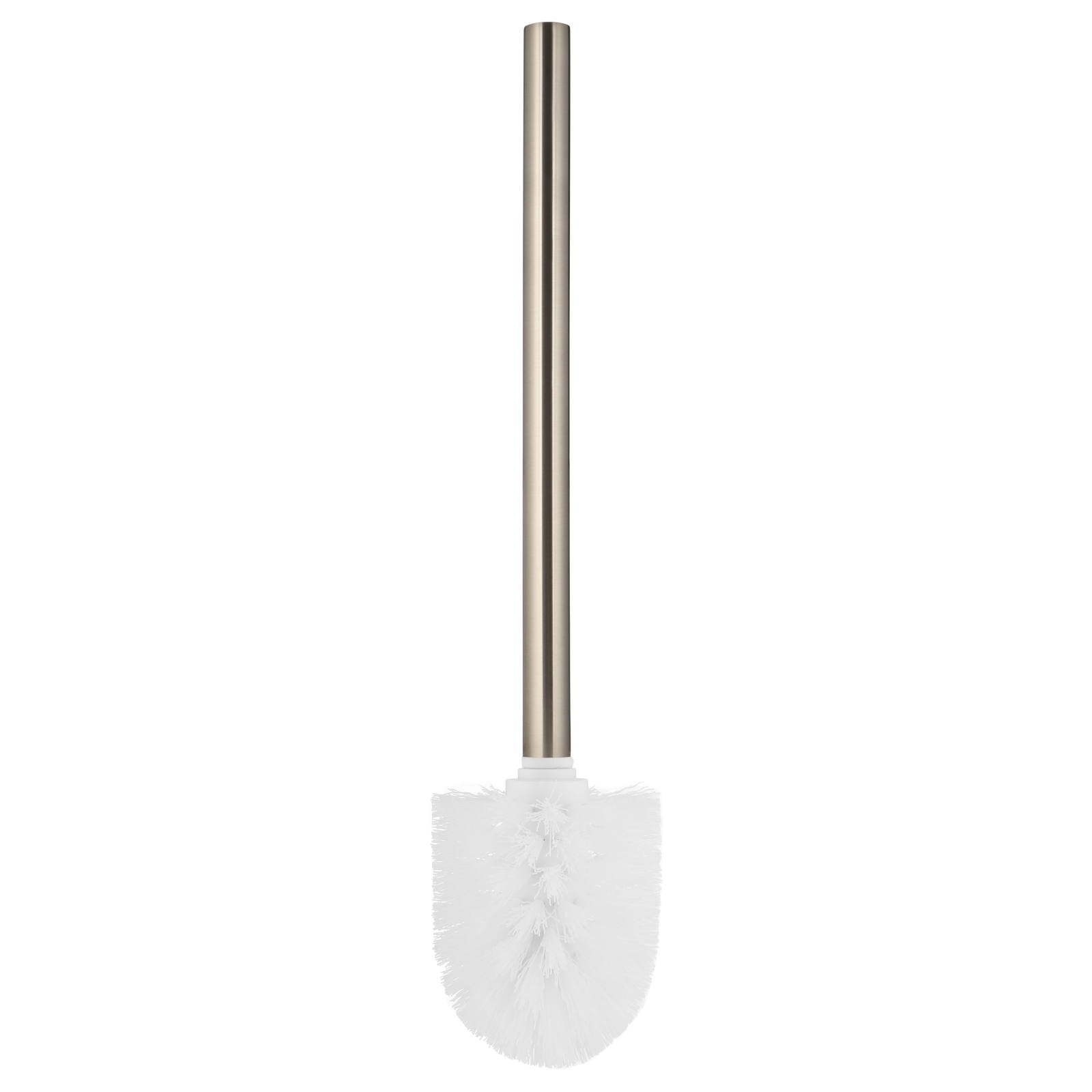 Round Toilet Brush & Holder, Champagne