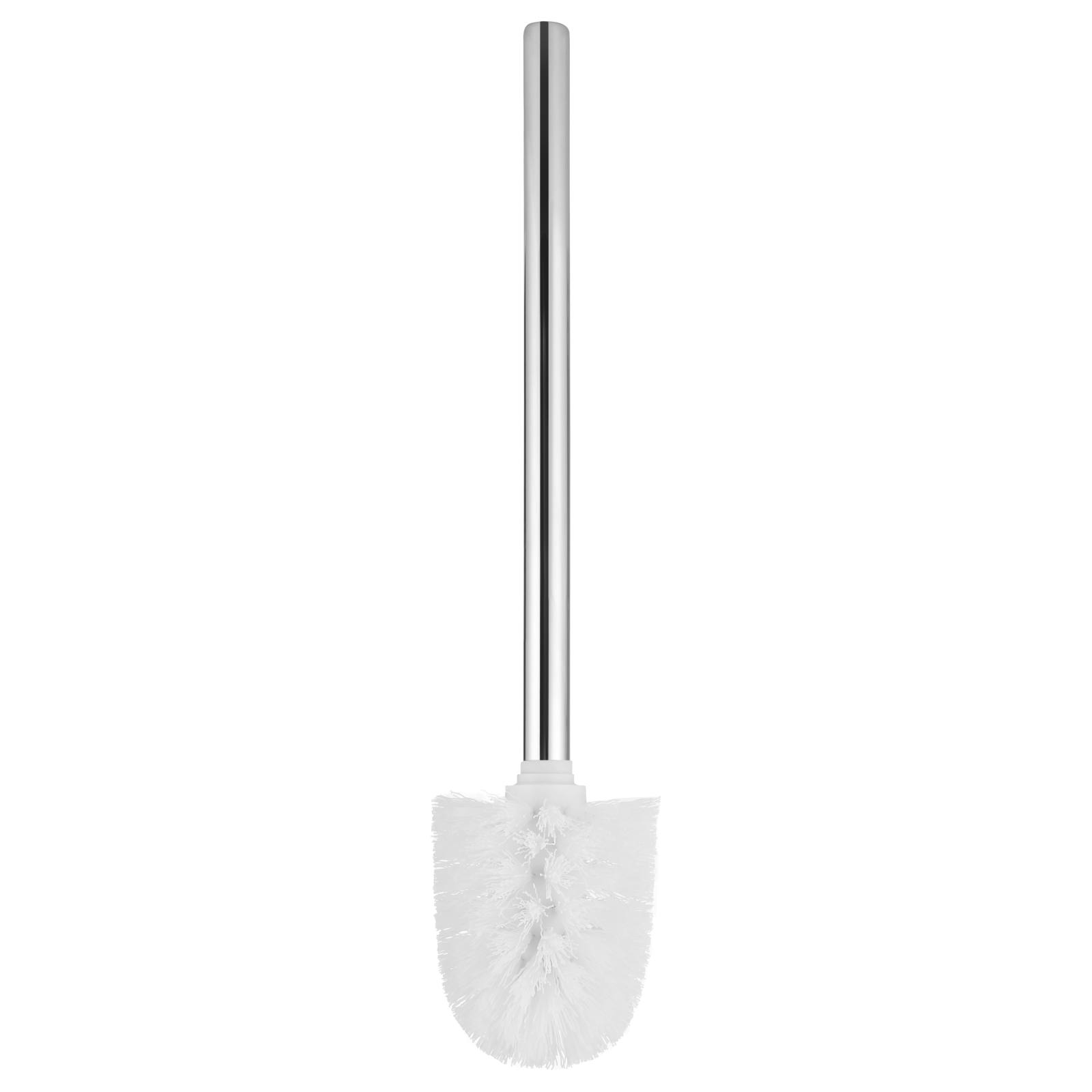 Round Toilet Brush & Holder, Polished Chrome