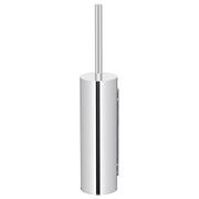Round Toilet Brush and Holder, Polished Chrome