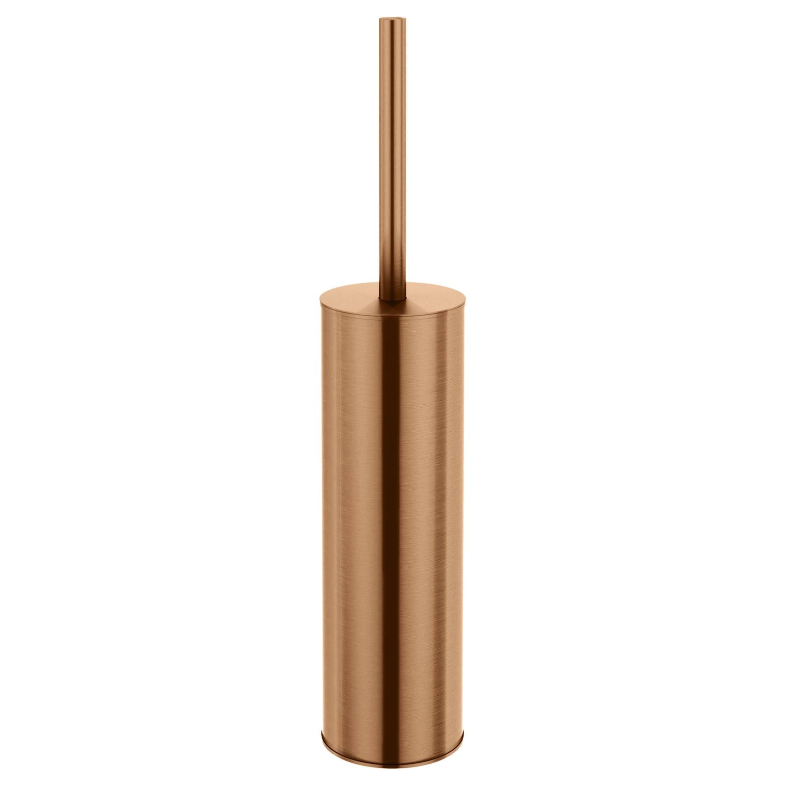 Round Toilet Brush & Holder, Lustre Bronze