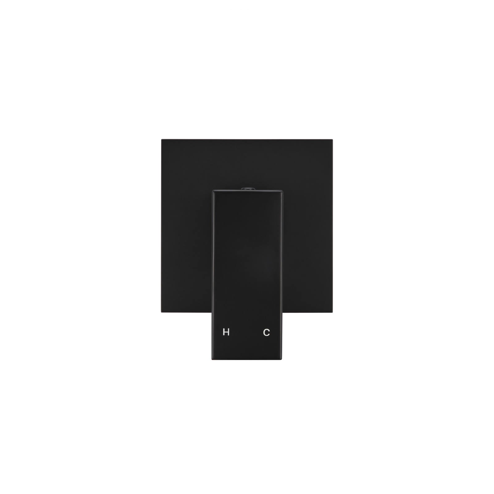 Square Wall Mixer, Matte Black