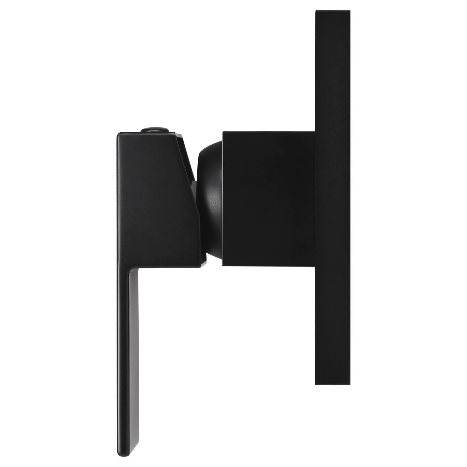 Square Wall Mixer, Matte Black
