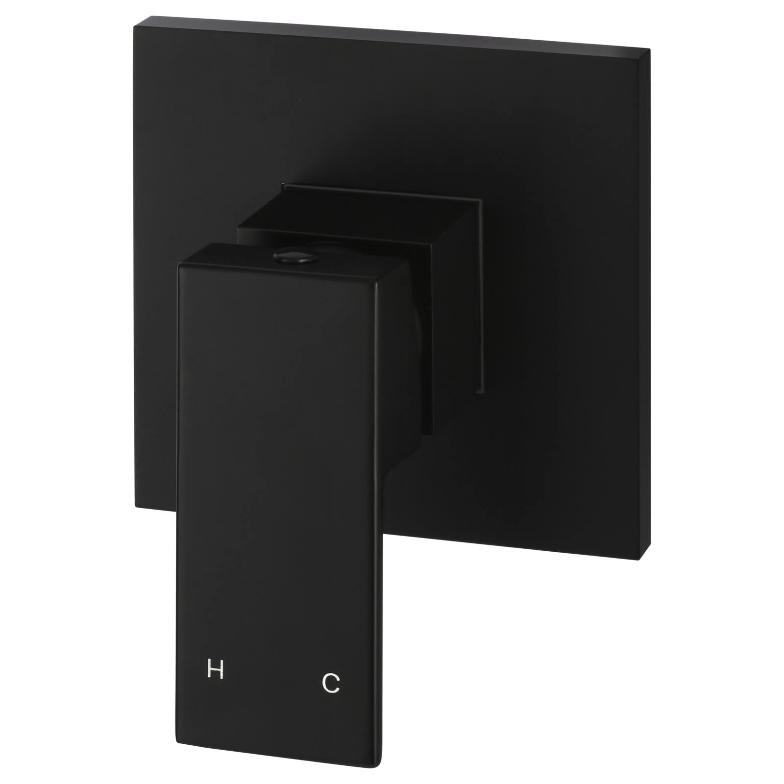 Square Wall Mixer, Matte Black