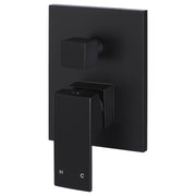 Square Diverter Mixer, Matte Black