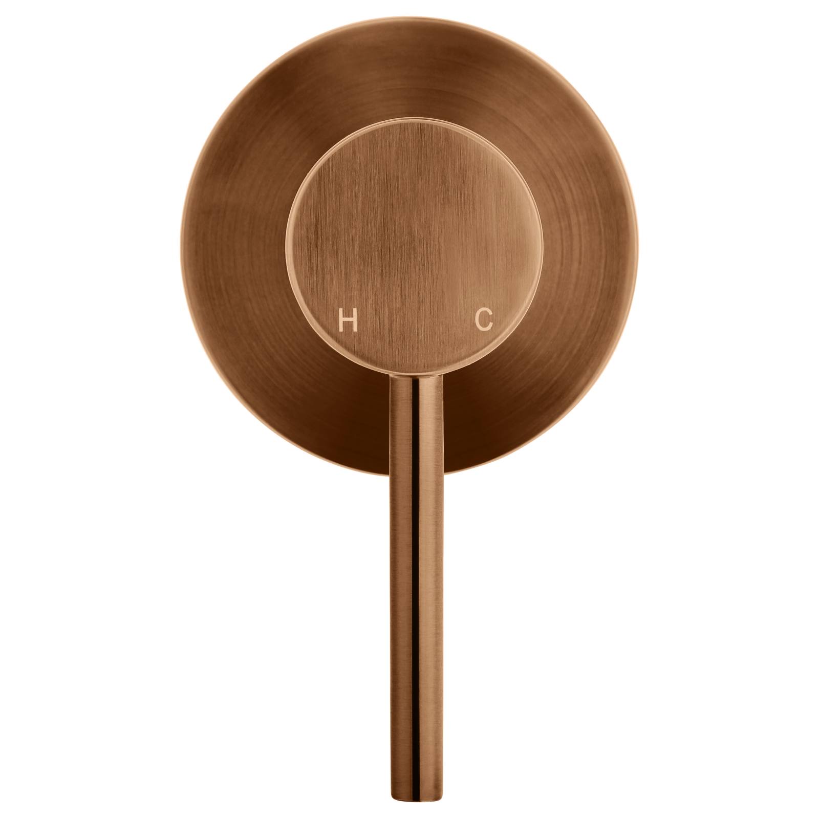 Round Wall Mixer Trim Kit, Lustre Bronze