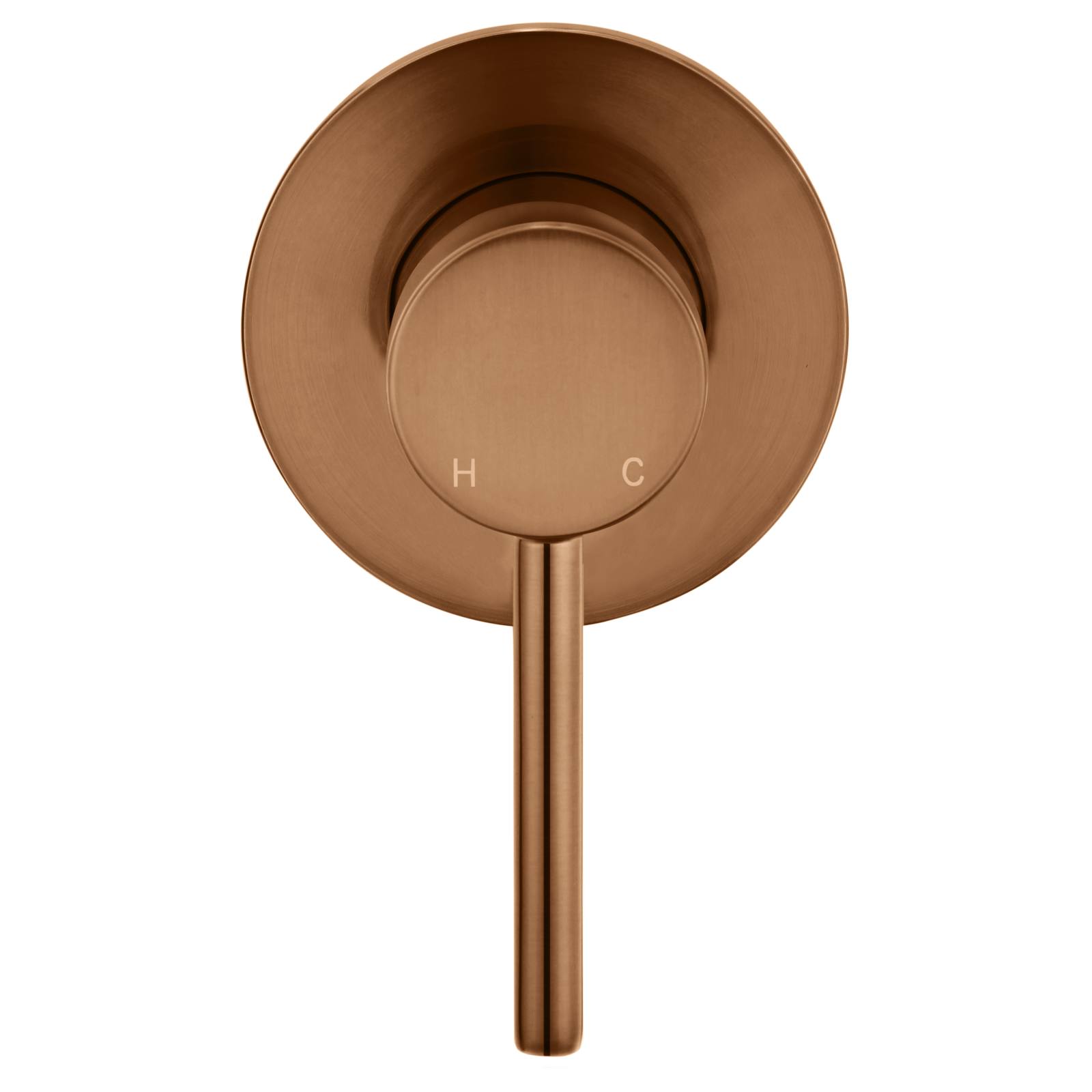 Round Wall Mixer Trim Kit, Lustre Bronze