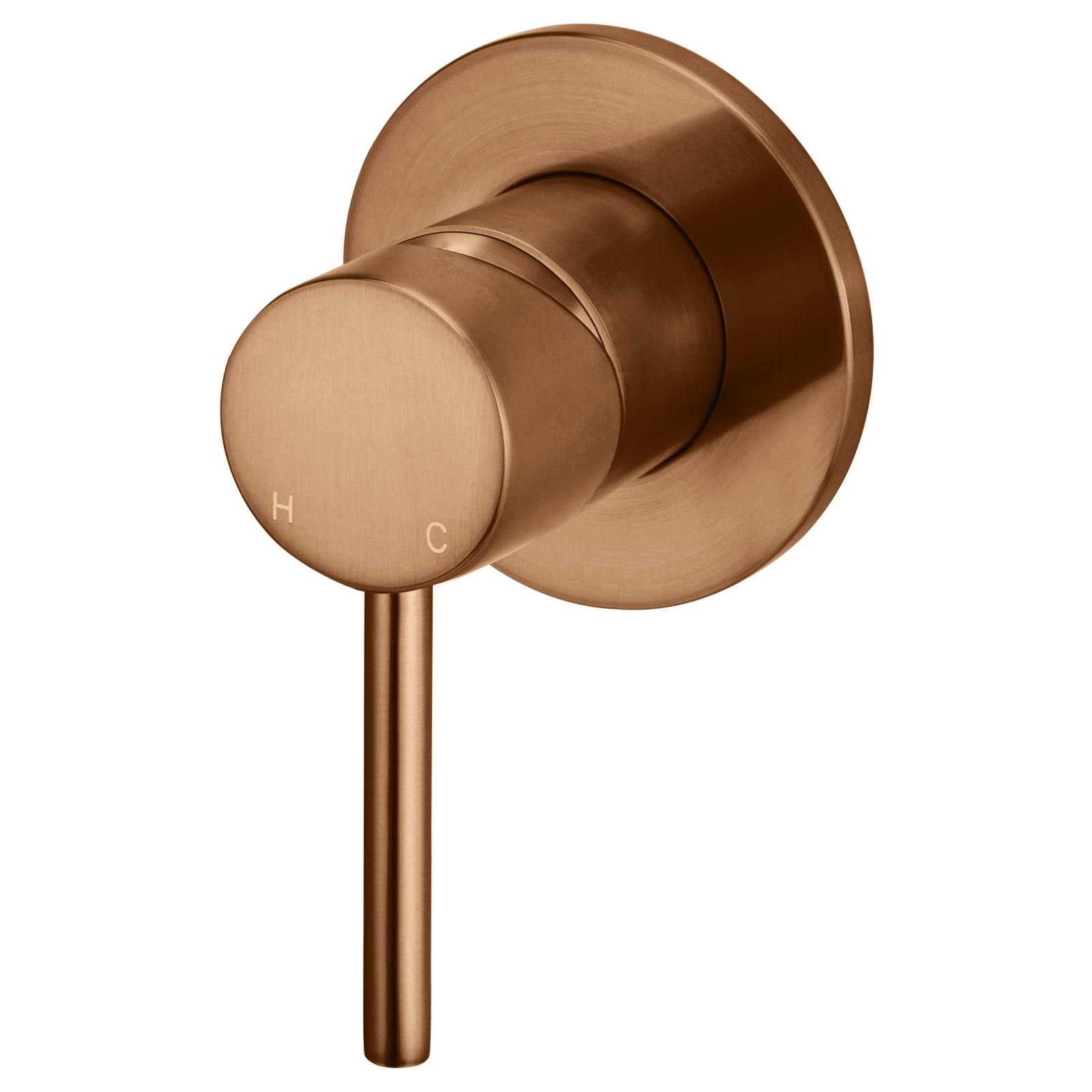 Round Wall Mixer Trim Kit, Lustre Bronze