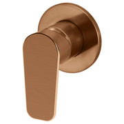Round Wall Mixer Paddle Handle Trim Kit, Lustre Bronze