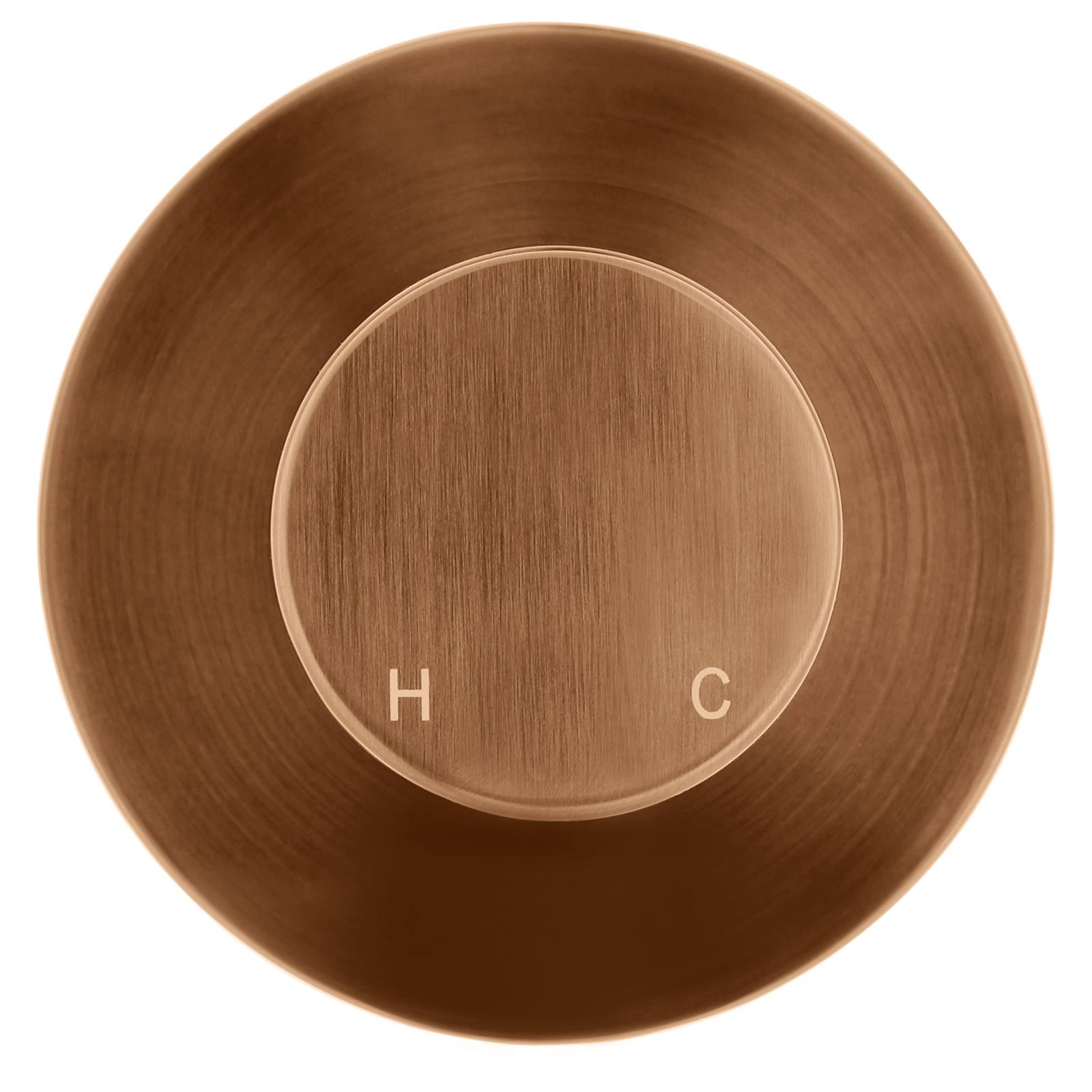 Round Wall Mixer Pinless Handle Trim Kit, Lustre Bronze