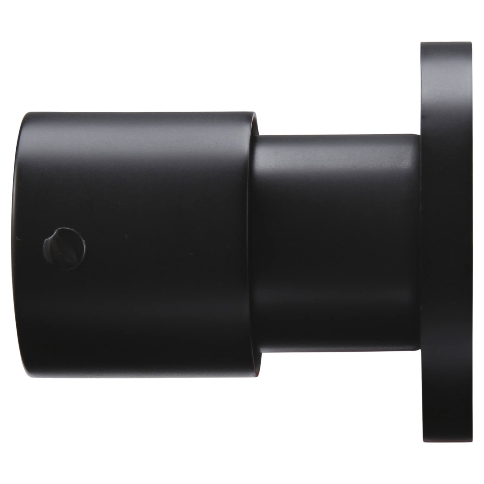Round Quarter Turn Wall Assembly Taps, Matte Black