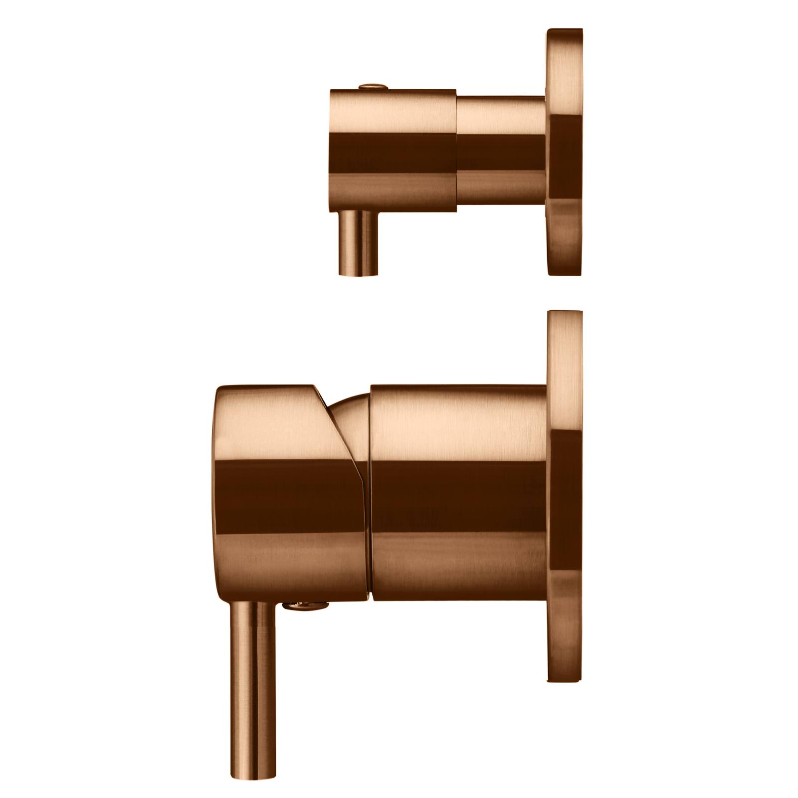 Round Diverter Mixer Trim Kit, Lustre Bronze
