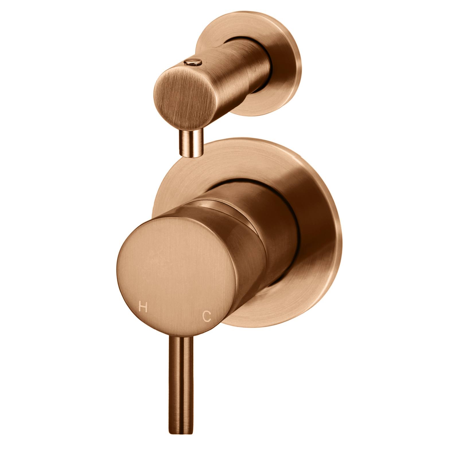 Round Diverter Mixer Trim Kit, Lustre Bronze