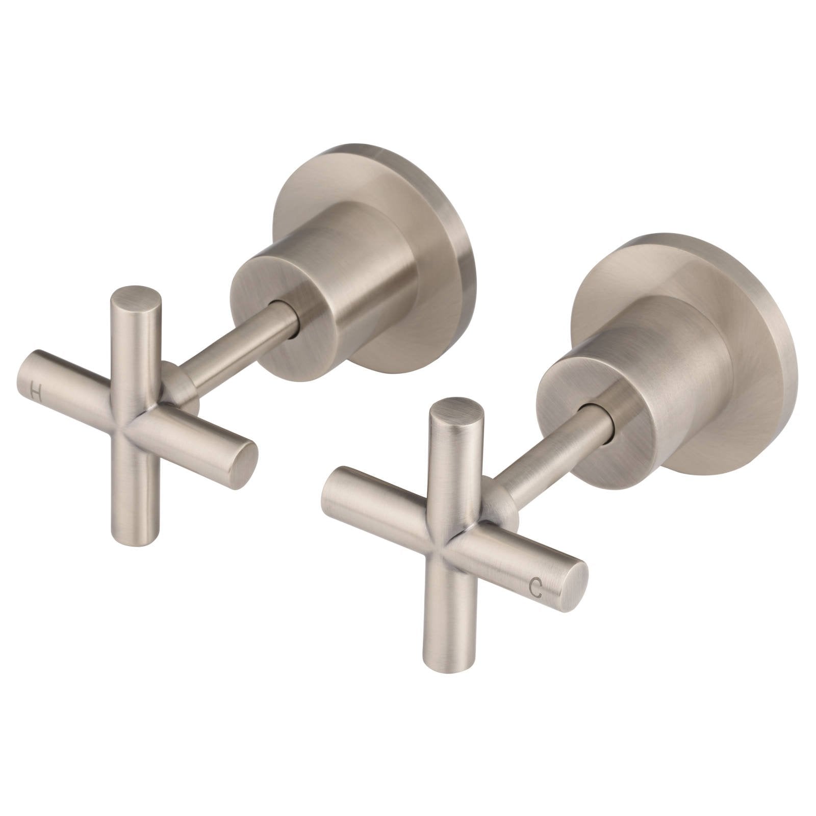 Round Cross Handle Jumper Valve Wall Top Assemblies, Champagne