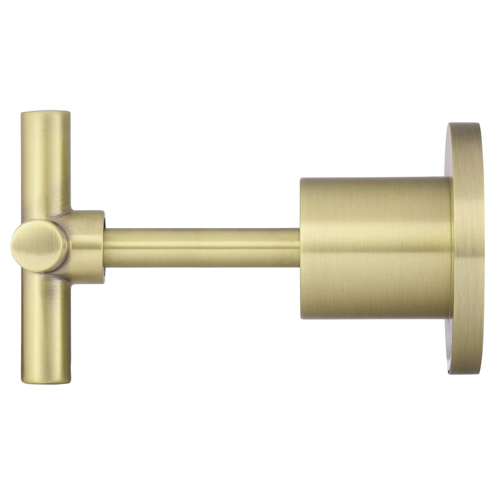 Round Cross Handle Jumper Valve Wall Top Assemblies, Tiger Bronze