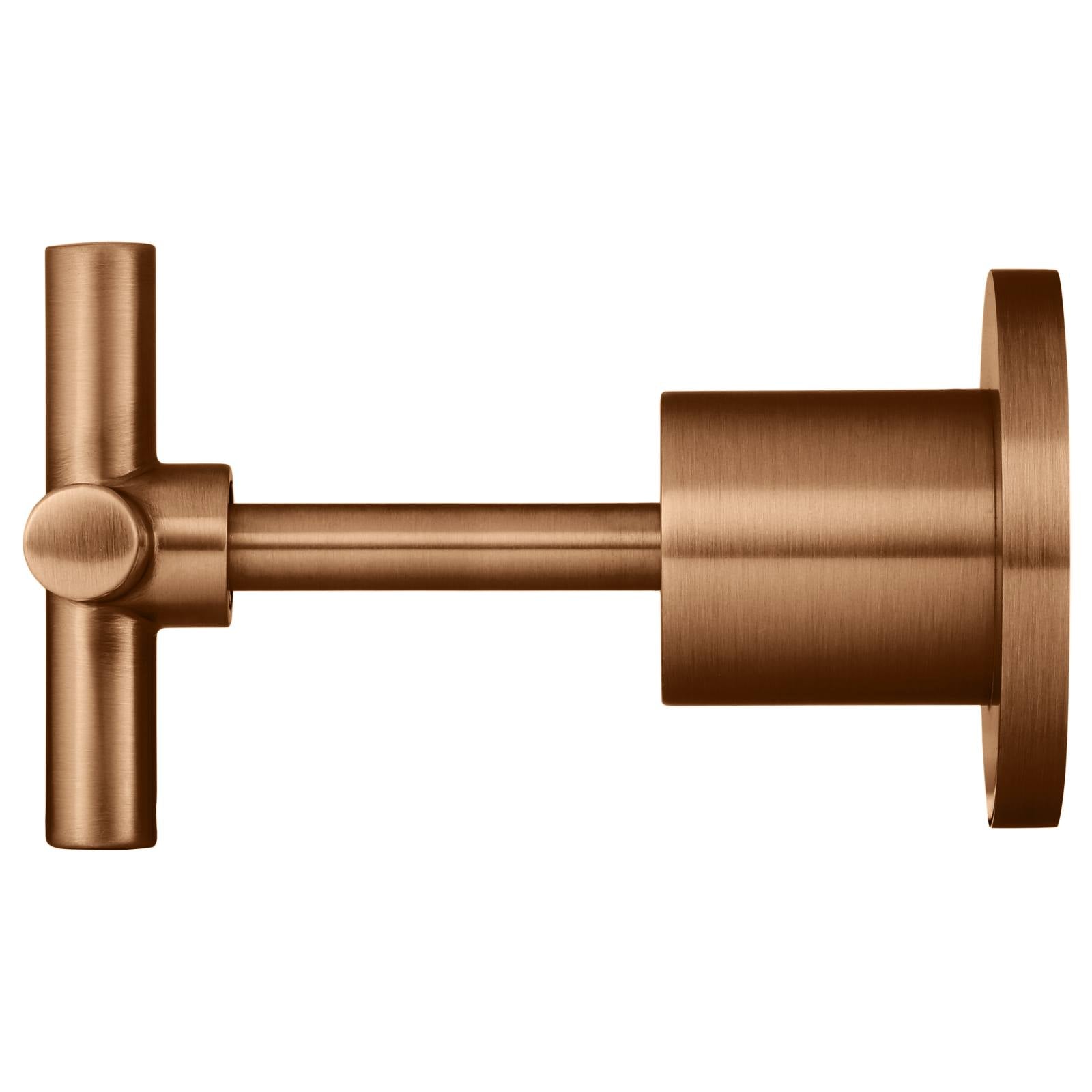 Round Cross Handle Jumper Valve Wall Top Assemblies, Lustre Bronze