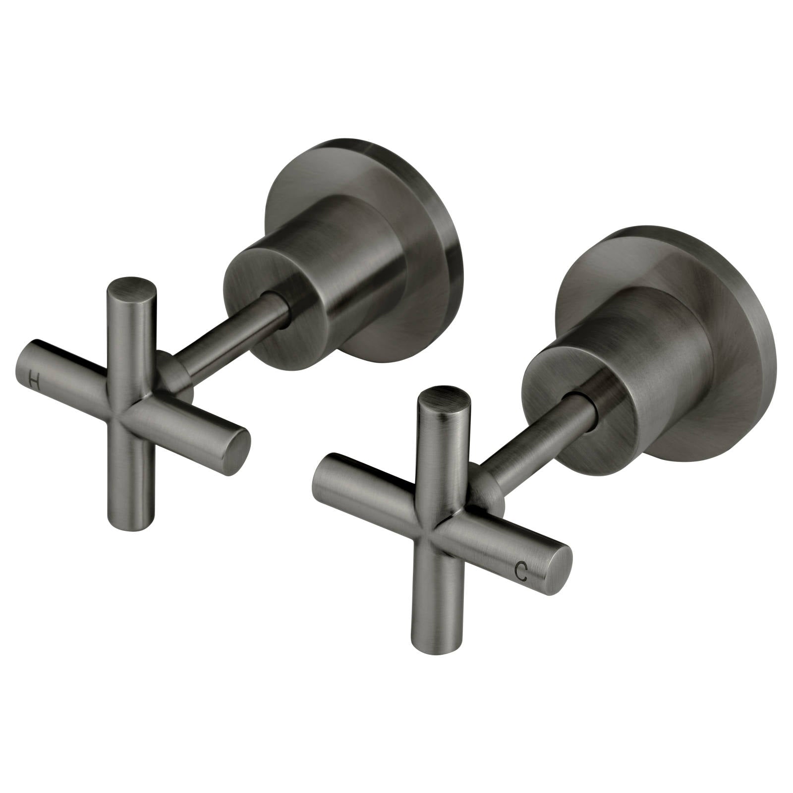 Round Cross Handle Jumper Valve Wall Top Assemblies, Shadow