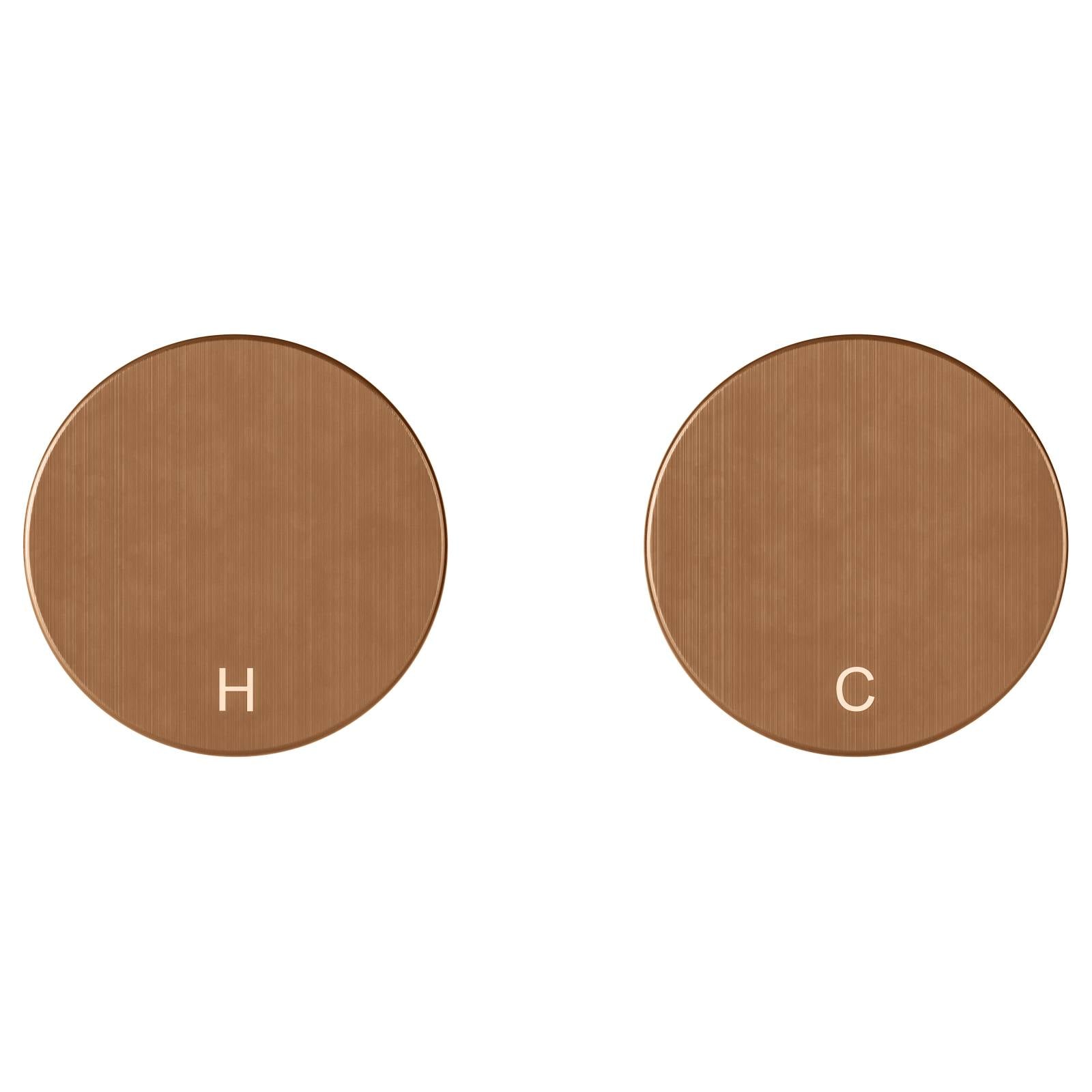 Circular Wall Taps, Lustre Bronze