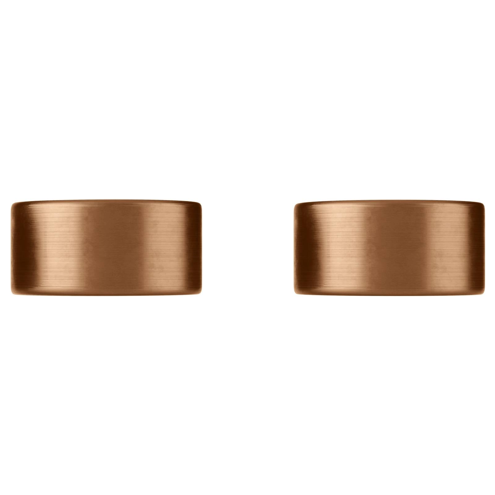 Circular Wall Taps, Lustre Bronze