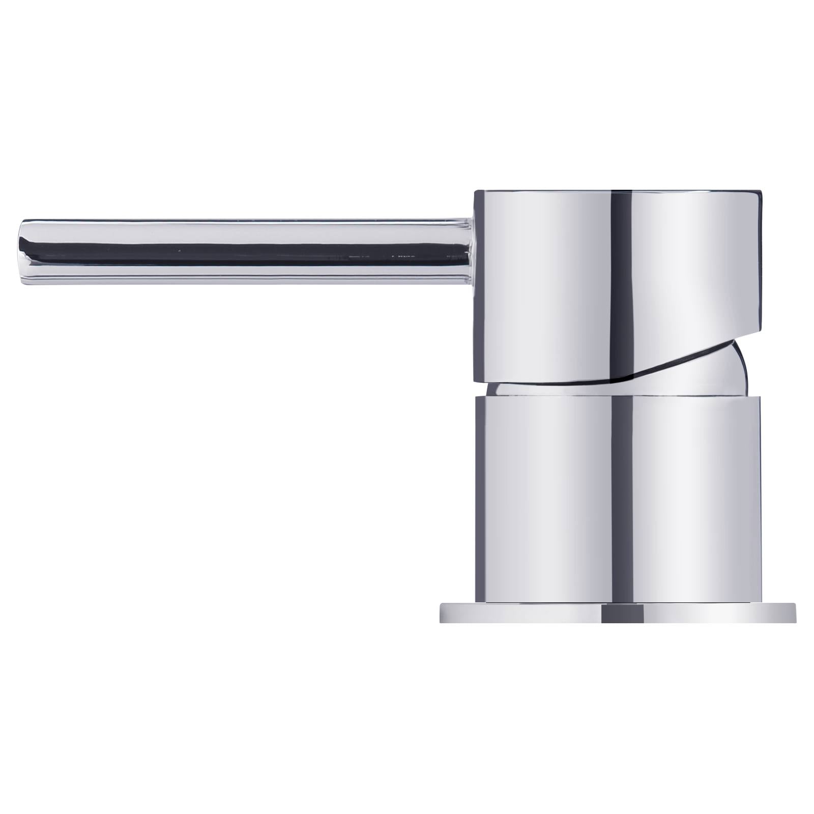Round Deck Mounted Mixer, Polished Chrome