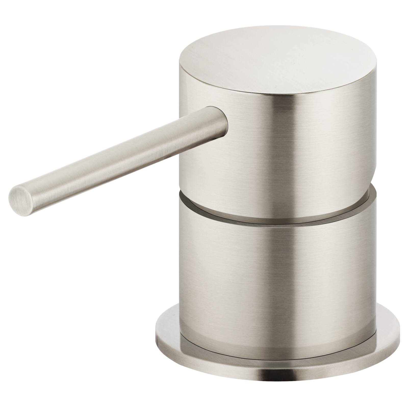 Round Deck Mounted Mixer, Brushed Nickel
