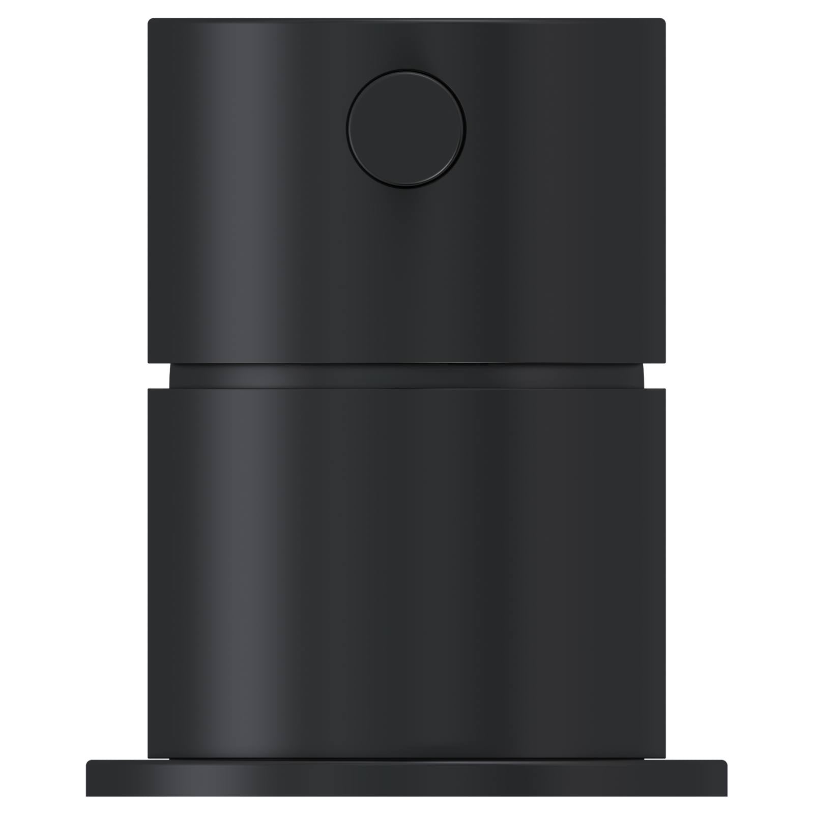 Round Deck Mounted Mixer, Matte Black