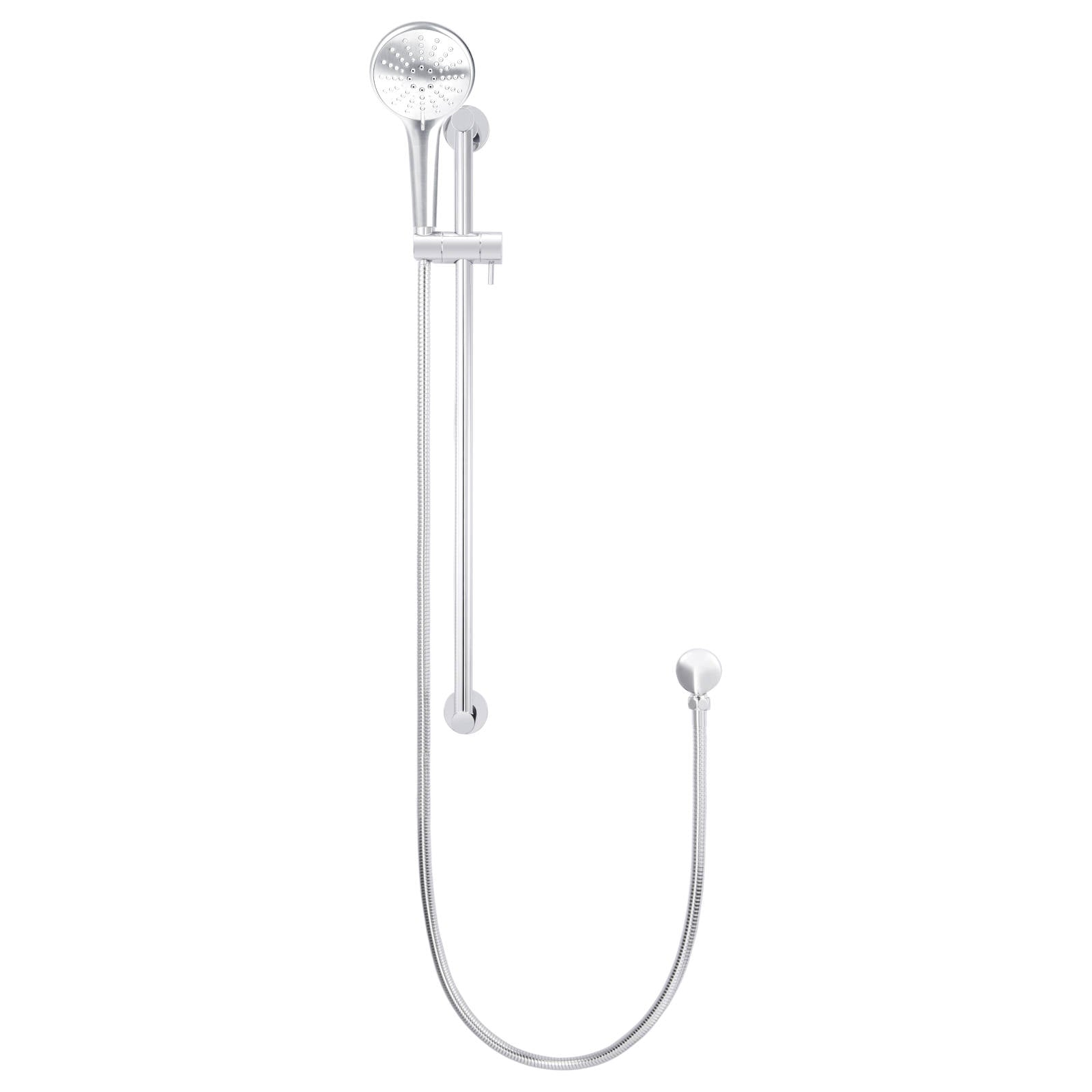 Round 3 Function Hand Shower on Rail Column, Polished Chrome