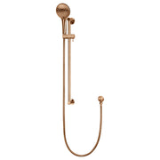 Round 3 Function Hand Shower on Rail Column, Lustre Bronze