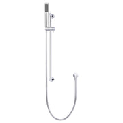 Round Shower on Rail Column, Polished Chrome