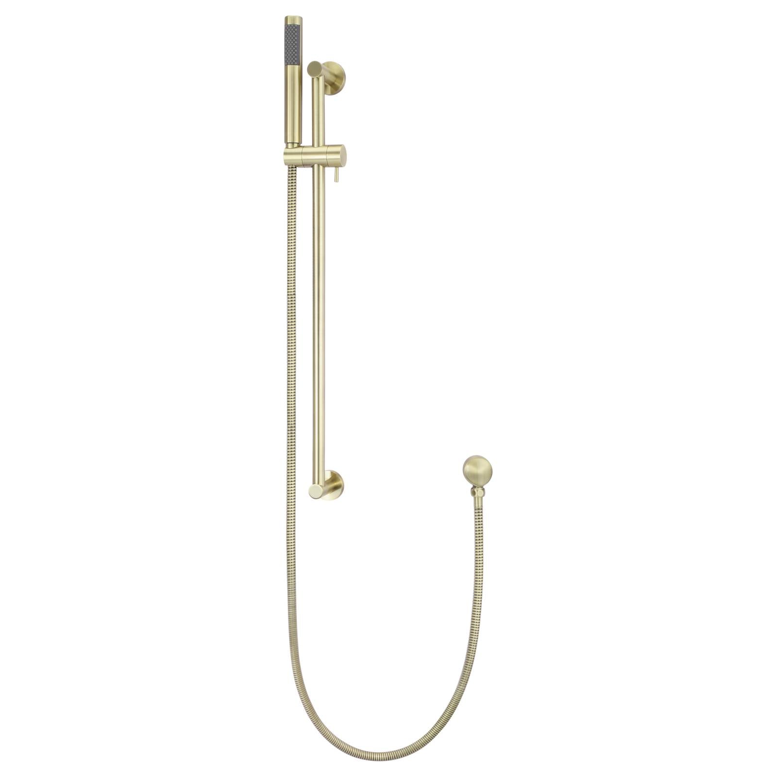 Round Hand Shower on Rail Column, PVD Tiger Bronze