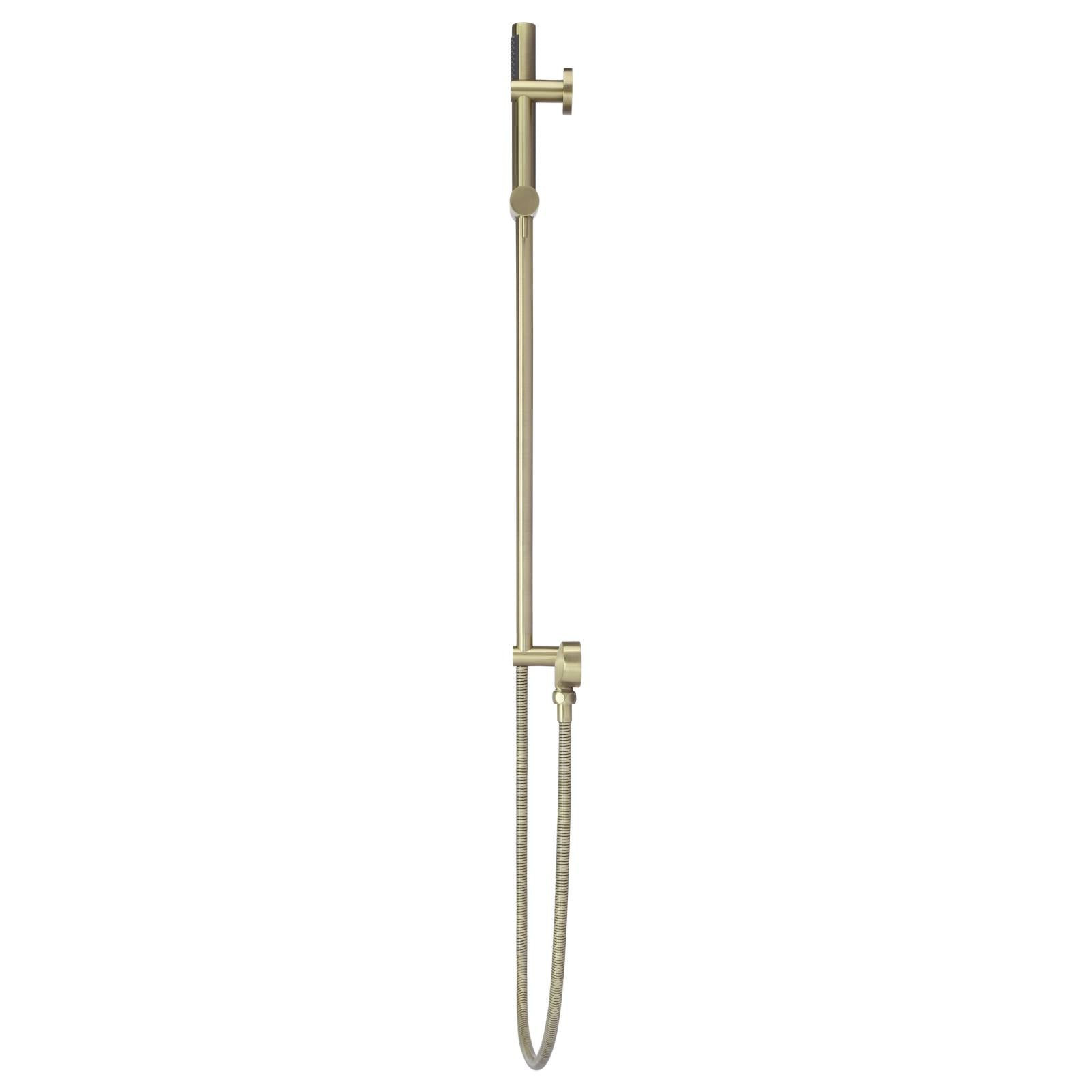 Round Hand Shower on Rail Column, PVD Tiger Bronze