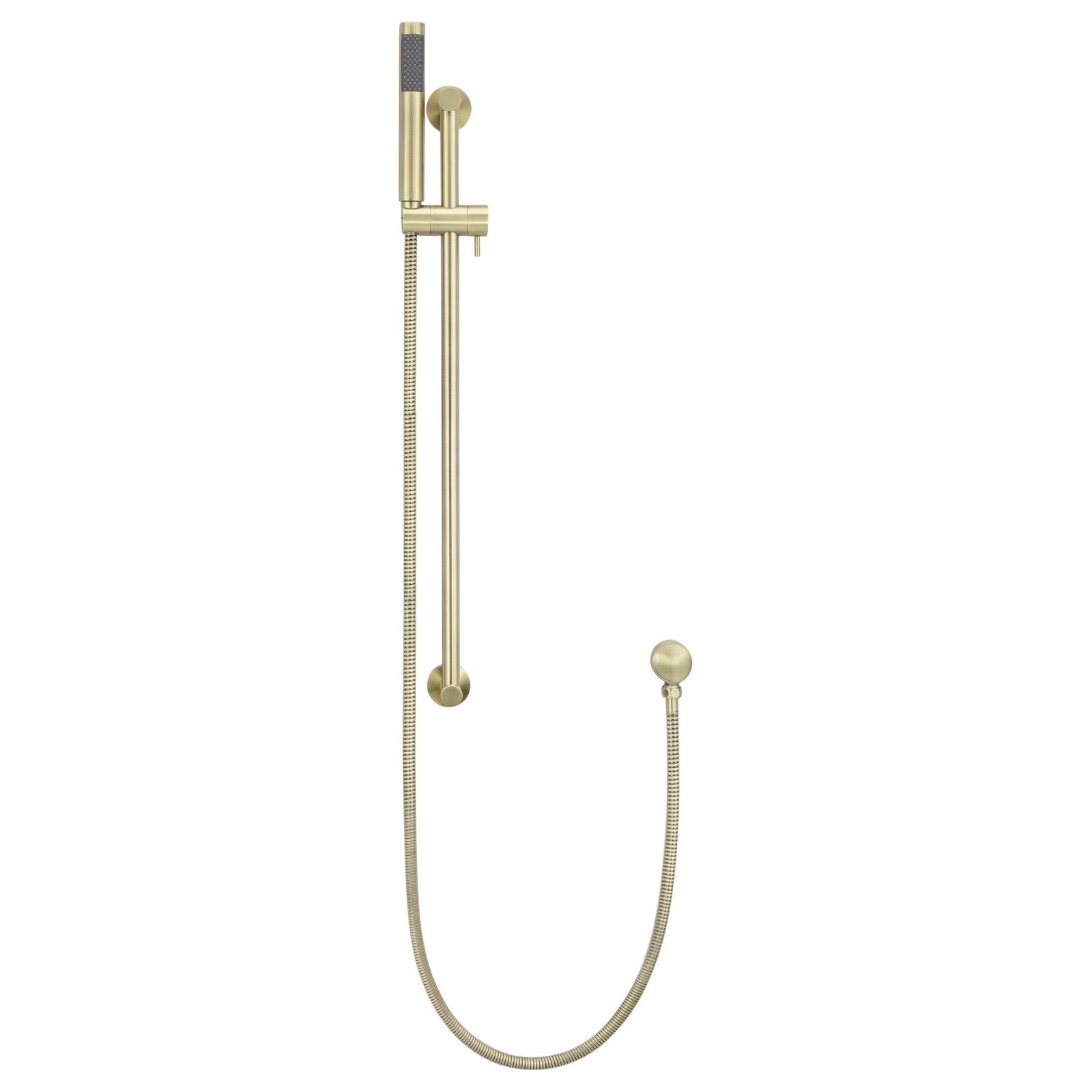 Round Hand Shower on Rail Column, PVD Tiger Bronze