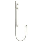 Round Hand Shower on Rail Column, PVD Brushed Nickel