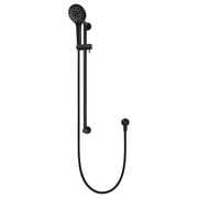 Round 3 Function Hand Shower on Rail Column, Matte Black